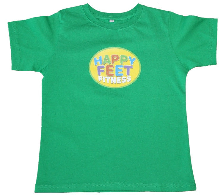 Happy Feet Fitness T-Shirt Green