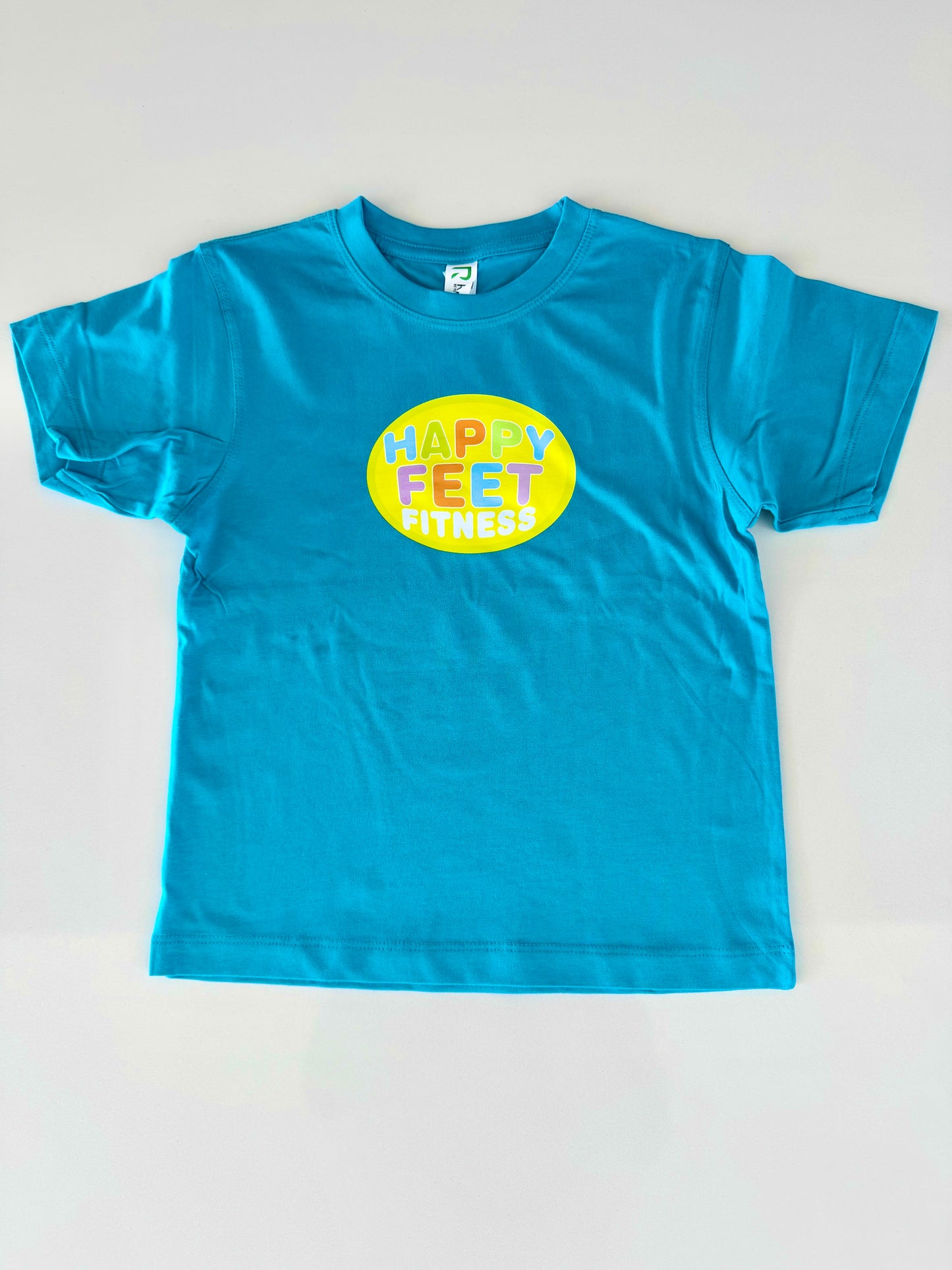 Happy Feet Fitness T-Shirt Turquoise