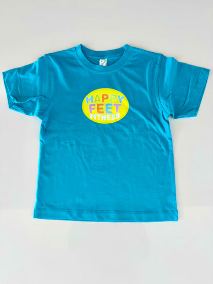 Happy Feet Fitness T-Shirt Turquoise